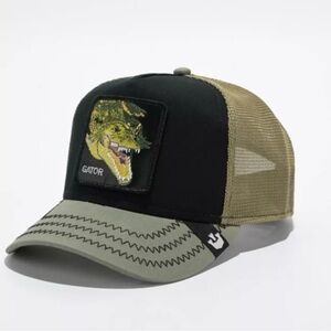 Goorin bros Gator Black and Tan Reptile Cap